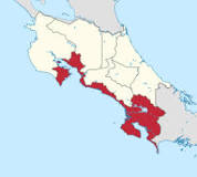 La più grande provincia in Costa Rica
